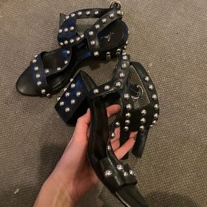 Vero Cuoio studded heels